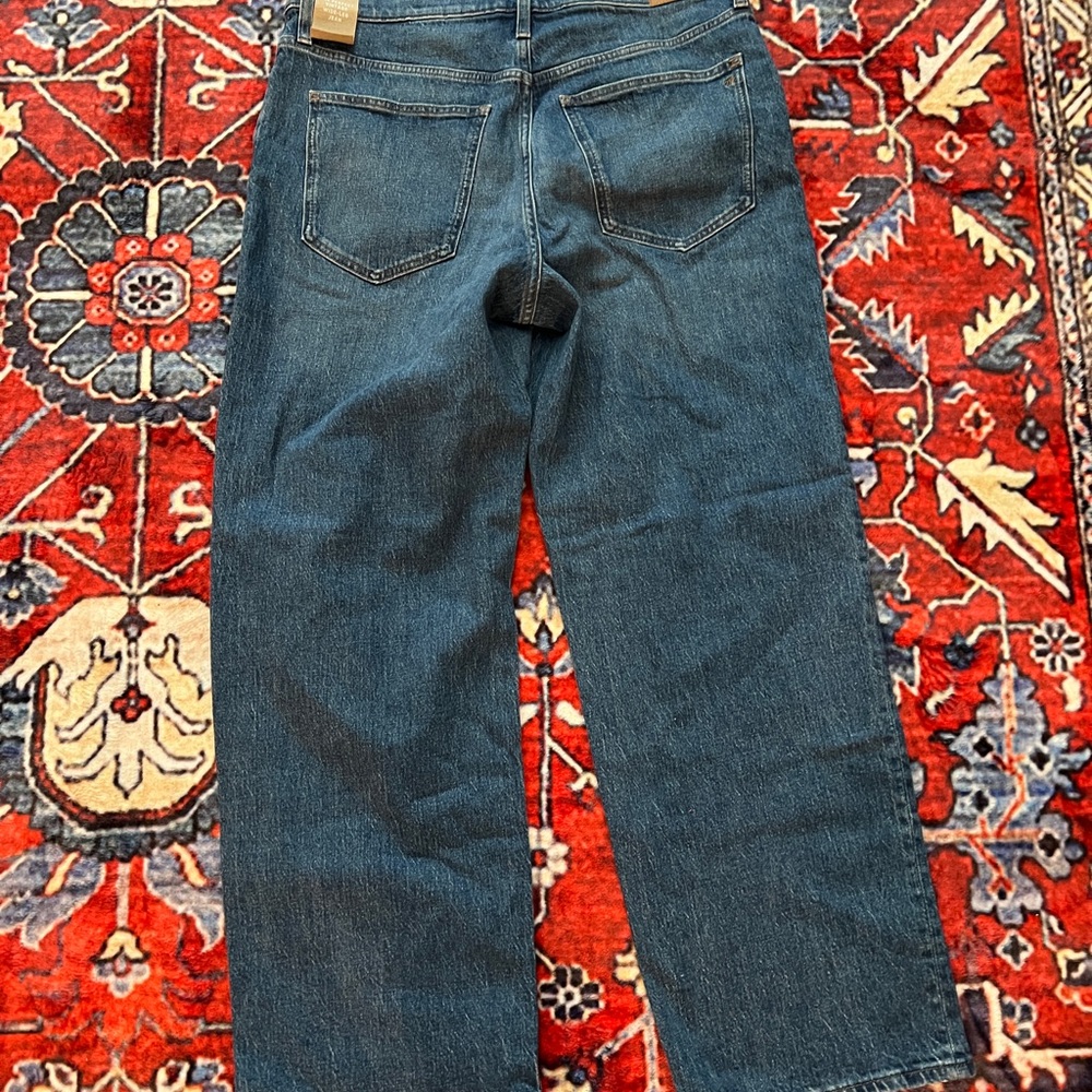MADEWELL The perfect vintage wide leg jean in leifland wash. NWT